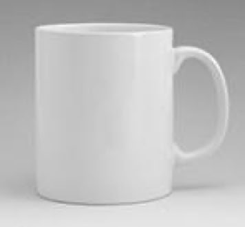 white cambridge mug