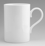 white bone china can bone china mug