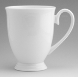 marquee white bone china mug