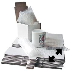 4 inch cube flat pack mug packaging boxes