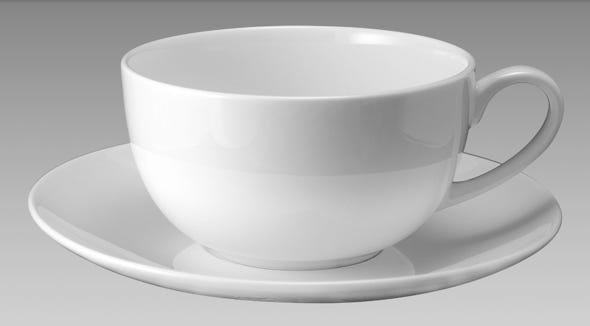 Bone china cup & saucer bowl shape cup with saucer ideal for coffee and tea