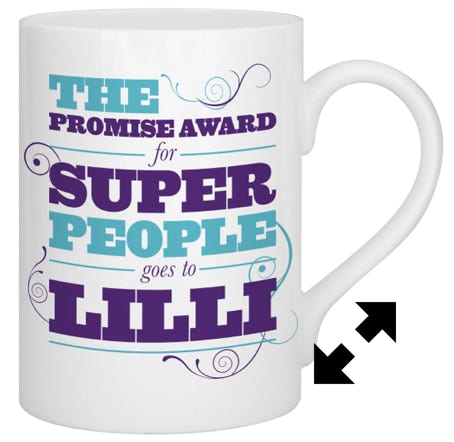 Office award bone china mug two colour printing