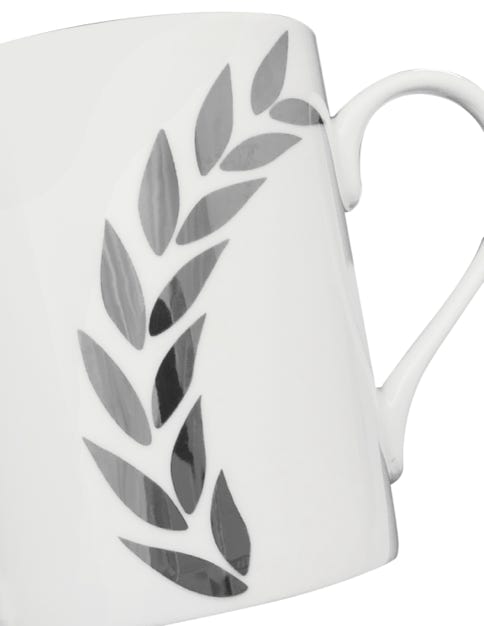 bone china mug with platinum print